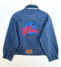 Load image into Gallery viewer, 90s Planet Hollywood Denim Jacket (S)