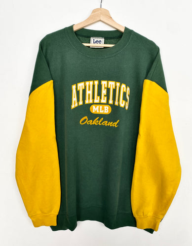 90s Lee MLB Oakland Athletics Sweatshirt (2XL)