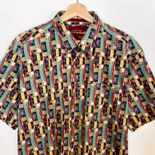 Load image into Gallery viewer, 90s Crazy Print Shirt (XL)