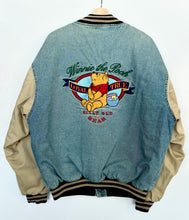 Load image into Gallery viewer, 90s Disney Winnie the Pooh Denim Bomber Jacket (L)