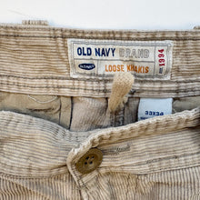 Load image into Gallery viewer, 90s Old Navy Cords W33 L34