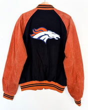 Load image into Gallery viewer, NFL Denver Broncos Suede Leather Jacket (L)