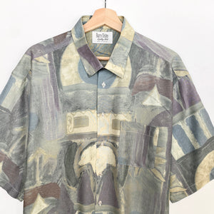 90s Crazy Print Shirt (XL)