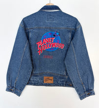 Load image into Gallery viewer, 90s Planet Hollywood Denim Jacket (S)