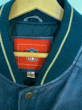 Load image into Gallery viewer, 2001 NFL New England Patriots Super Bowl Suede Leather Jacket (XL)