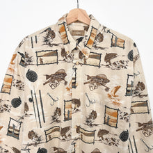 Load image into Gallery viewer, 90s Crazy Print Shirt (L)