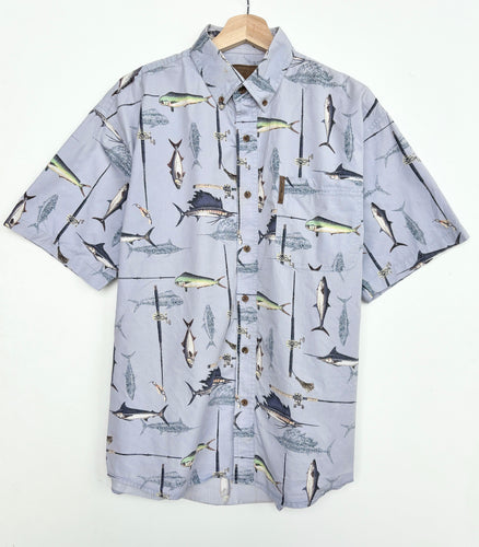 90s Crazy Print Shirt (L)