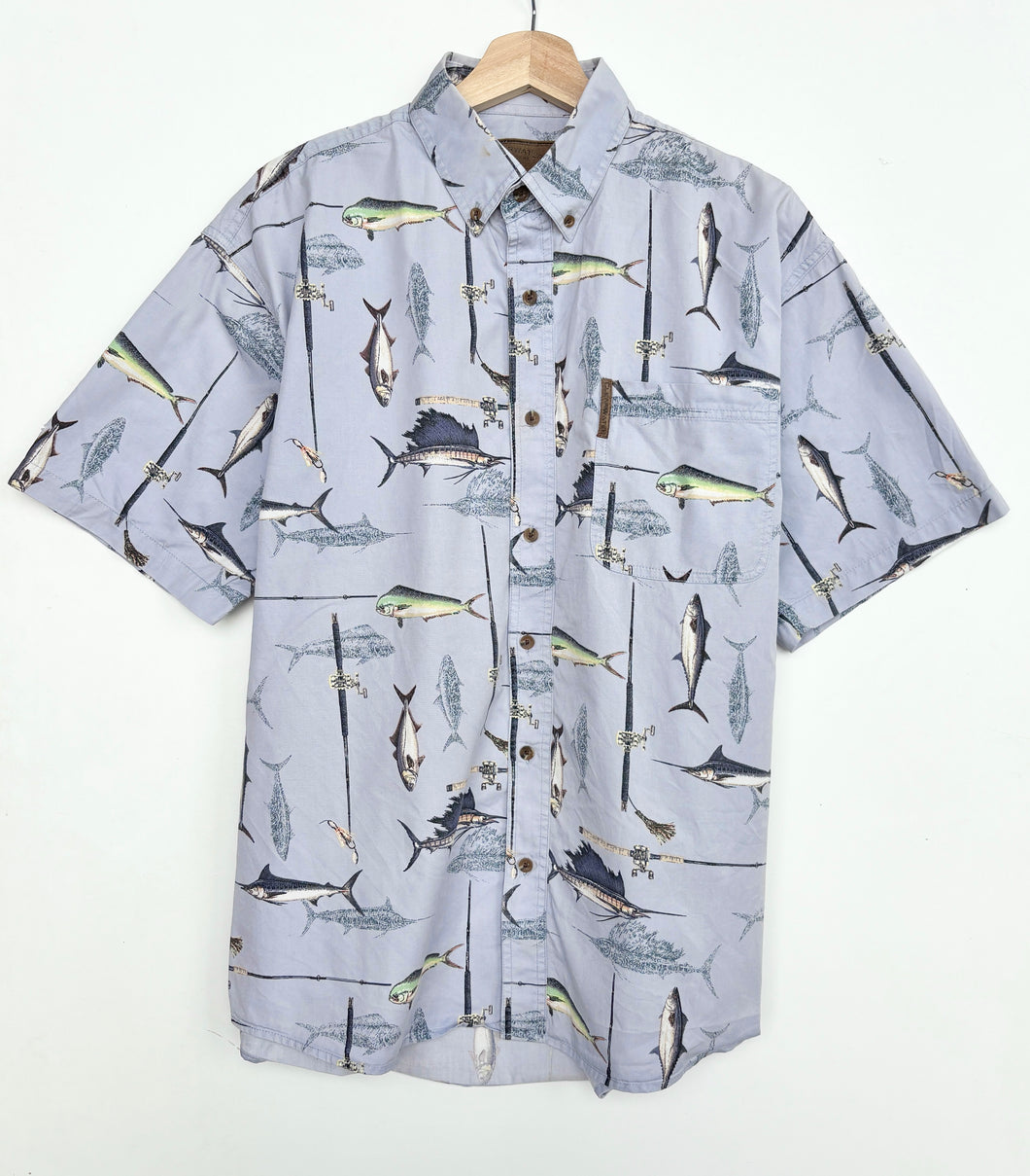 90s Crazy Print Shirt (L)