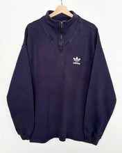 Load image into Gallery viewer, 90s Adidas 1/4 Zip Sweatshirt (XL)