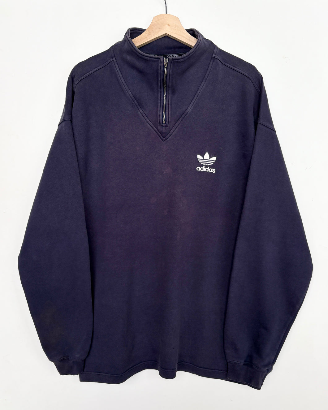 90s Adidas 1/4 Zip Sweatshirt (XL)