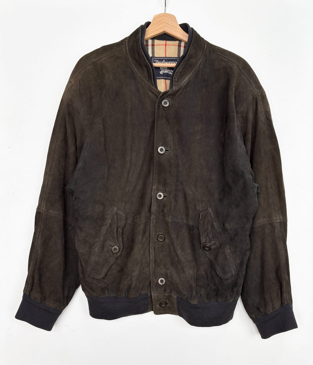 90s Burberry Suede Jacket (M)
