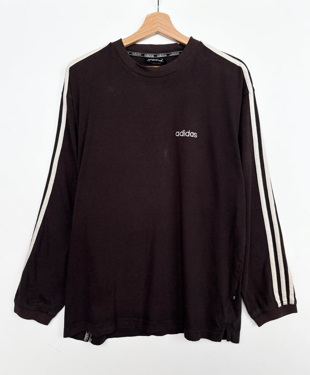 90s Adidas Long Sleeve T-shirt (M)
