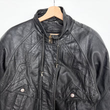 Load image into Gallery viewer, 90s Real Leather Biker Jacket (M)