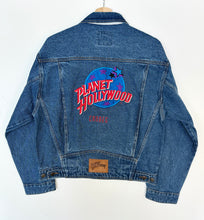 Load image into Gallery viewer, 90s Planet Hollywood Denim Jacket (S)