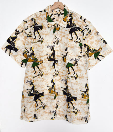 90s Crazy Print Shirt (L)