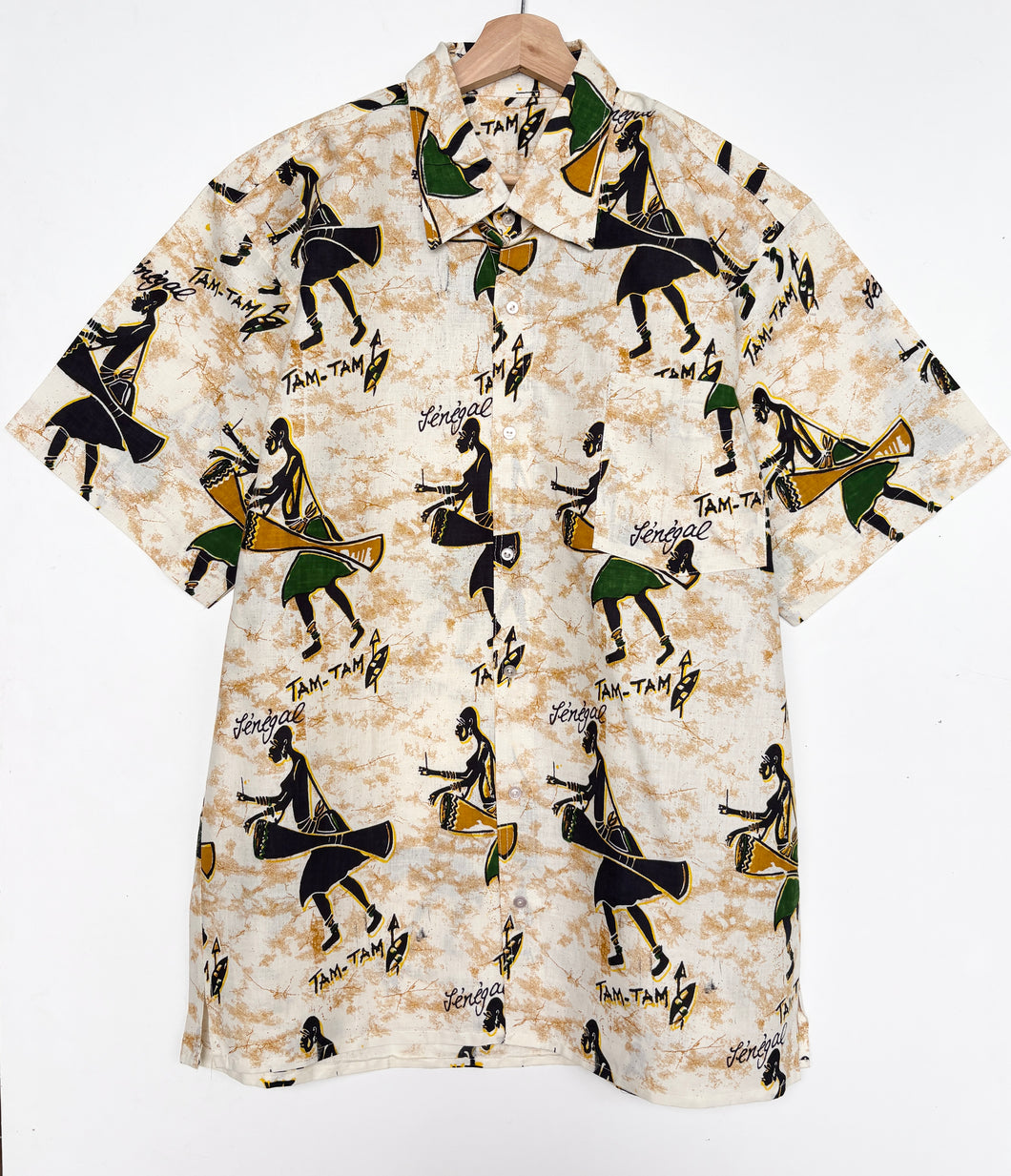 90s Crazy Print Shirt (L)