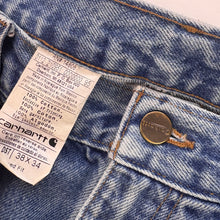 Load image into Gallery viewer, Distressed Carhartt Jeans W38 L34