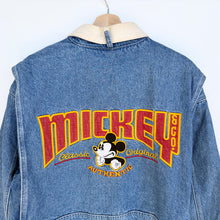 Load image into Gallery viewer, 90s Disney Mickey Mouse Denim Jacket (L)