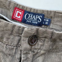 Load image into Gallery viewer, 90s Chaps Jumbo Cords W36 L30