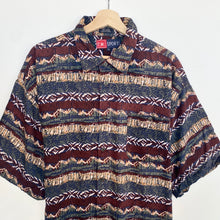 Load image into Gallery viewer, 90s Crazy Print Shirt (XL)