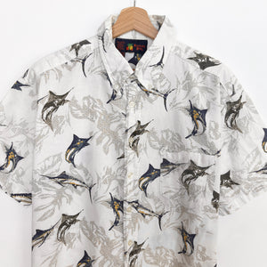 90s Crazy Print Shirt (XL)