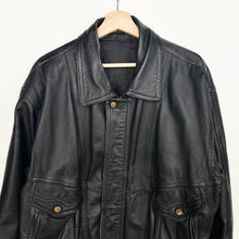 Load image into Gallery viewer, 90s Real Leather Heavy Jacket (L)