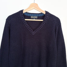 Load image into Gallery viewer, 90s Chunky Knit Grandad Jumper (M)