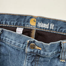 Load image into Gallery viewer, Carhartt Fleece Lined Jeans W38 L30