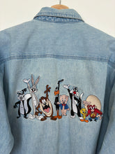 Load image into Gallery viewer, 90s Looney Tunes Denim Shirt (M)