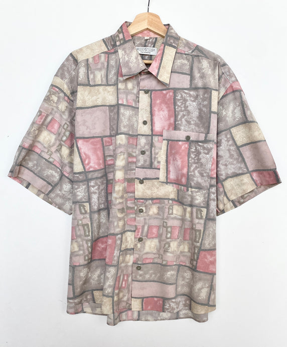 90s Crazy Print Shirt (XL)