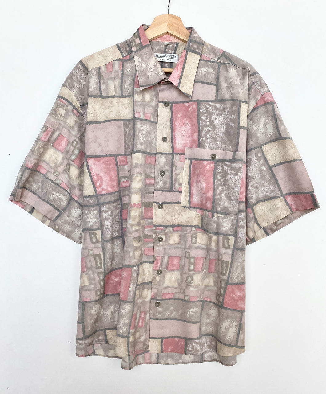 90s Crazy Print Shirt (XL)