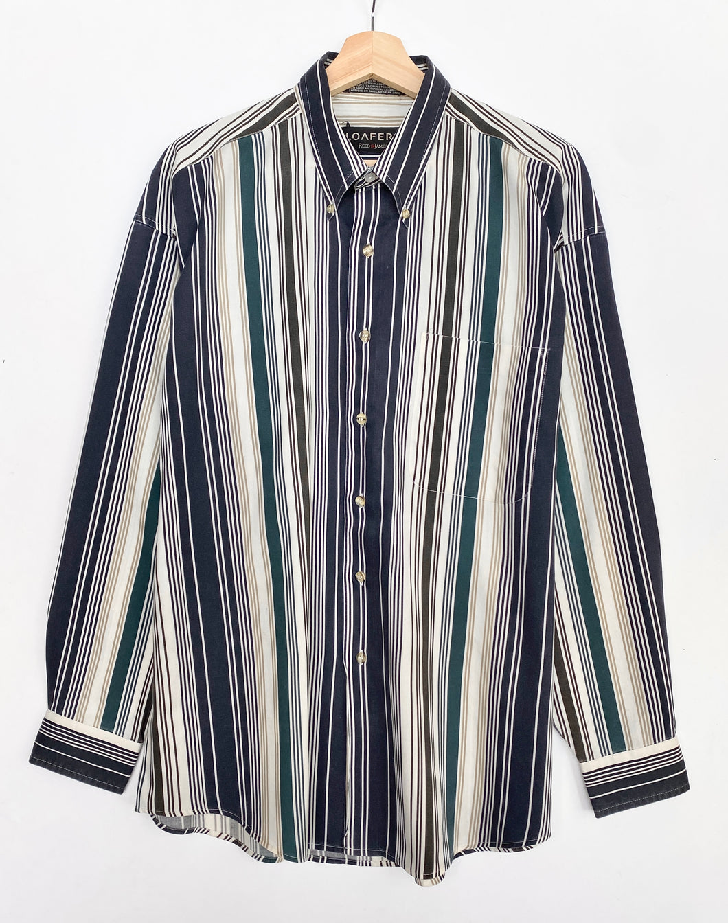 90s Striped Shirt (L)