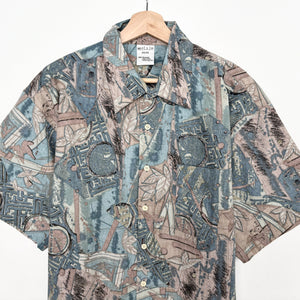 90s Crazy Print Shirt (XL)
