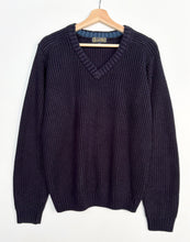 Load image into Gallery viewer, 90s Chunky Knit Grandad Jumper (M)