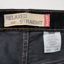 Load image into Gallery viewer, Levi’s 559 Cords W33 L32