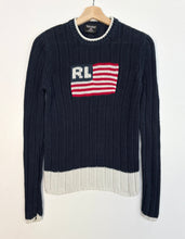 Load image into Gallery viewer, Women’s Ralph Lauren Flag Knit Jumper (S)