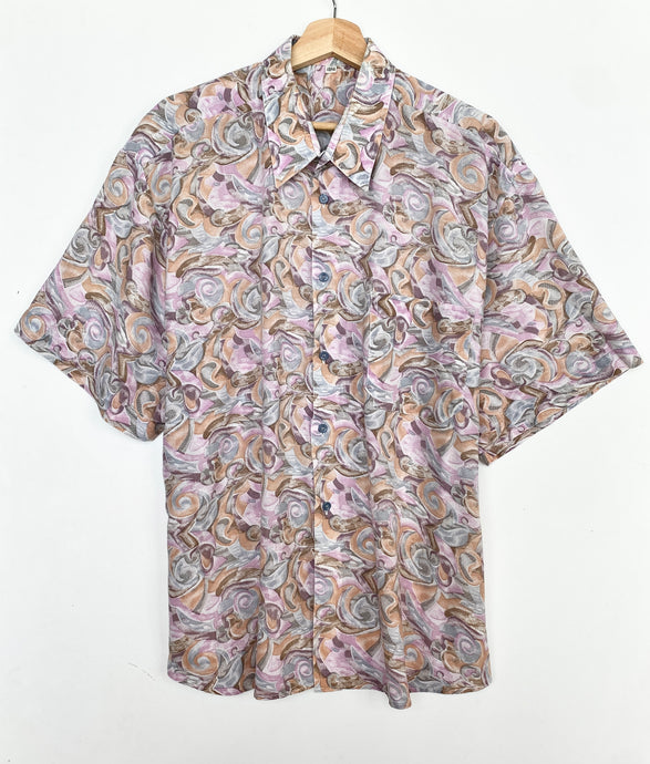 90s Crazy Print Shirt (XL)