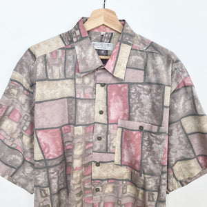 90s Crazy Print Shirt (XL)