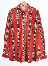 Load image into Gallery viewer, 90s Western Striped Shirt (XL)