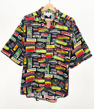 Load image into Gallery viewer, 90s Crazy Print Shirt (XL)