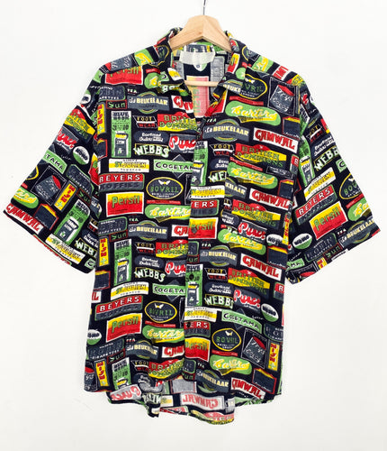 90s Crazy Print Shirt (XL)