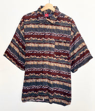 Load image into Gallery viewer, 90s Crazy Print Shirt (XL)