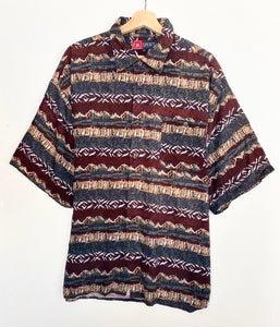 90s Crazy Print Shirt (XL)