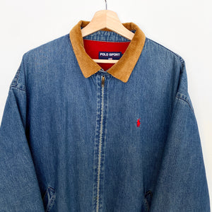 90s Ralph Lauren Denim Harrington Jacket (XL)