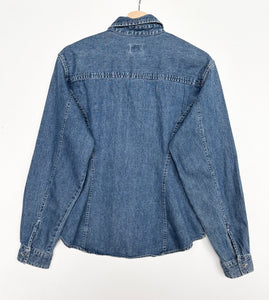 90s Women’s Calvin Klein Denim Shirt (L)