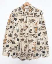 Load image into Gallery viewer, 90s Crazy Print Shirt (L)