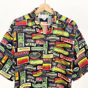 90s Crazy Print Shirt (XL)