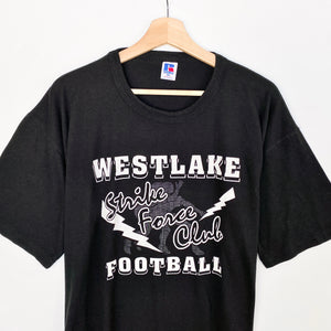 90s Russell Athletic American College T-shirt (2XL)