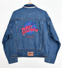 Load image into Gallery viewer, 90s Planet Hollywood Denim Jacket (L)