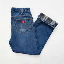 Load image into Gallery viewer, Dickies Tartan Lined Jeans W32 L30